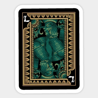 Playing cards dark art Sticker